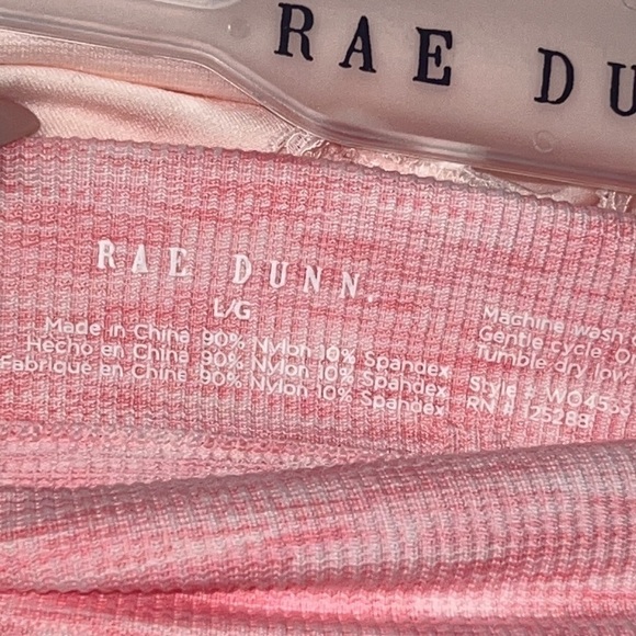 RAE Dunn Pink 3 Pieces Seamless Bralette And Panties Set Size  Large - Picture 10 of 13